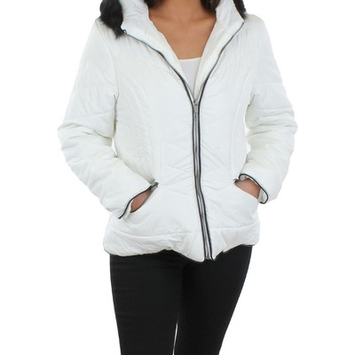 

Pink Envelope Womens White Short Puffer Jacket Coat Juniors  BHFO 3221, Белый