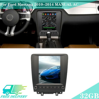 Android 10.1 Stereo GPS For 2010-2014 FORD Mustang MANUAL AC Radio NAVI 9.7'' 32G