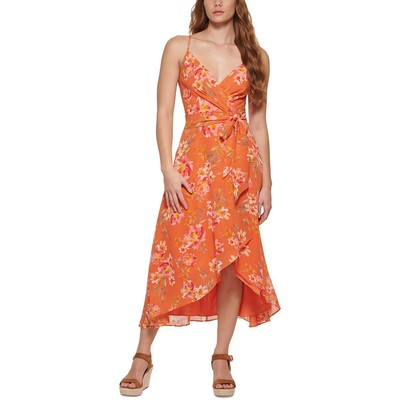 

Женское оранжевое платье с запахом Vince Camuto  BHFO 0711, Tangerine