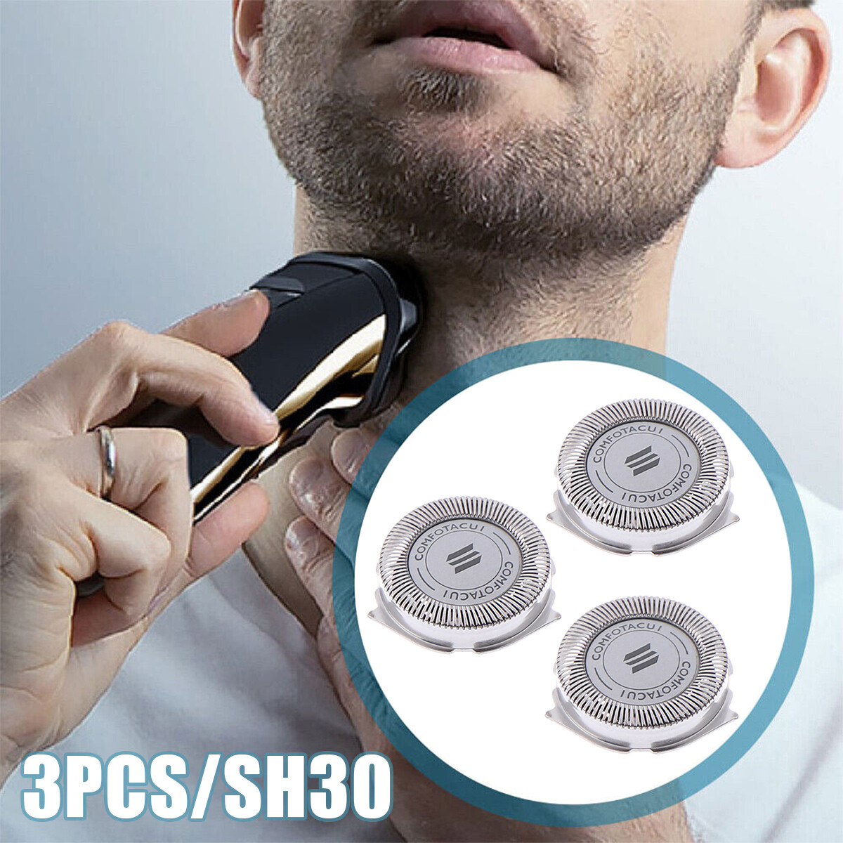 SH30/52 Replacement Heads for Philips-Norelco Series 3000 2000 1000 SH30 3Blades