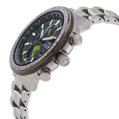 Pre-owned Citizen Promaster World Time Black Dial Men's Watch By3006-53e