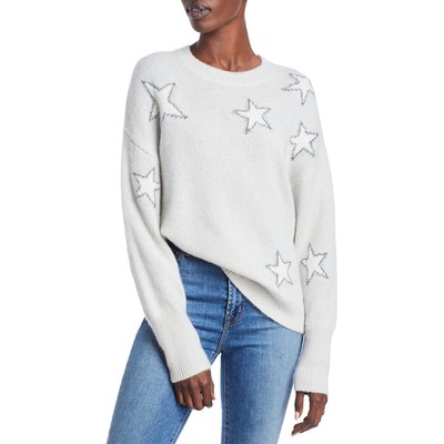 

Женский пуловер из смеси кашемира Rails Virgo Grey со звездами, топ  BHFO 6335, Grey/white star