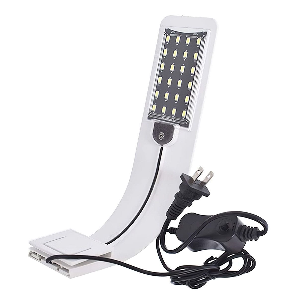 Bright LED Aquarium Light Waterproof Plants Grow Light Clip-on Lamp Fish Tank US