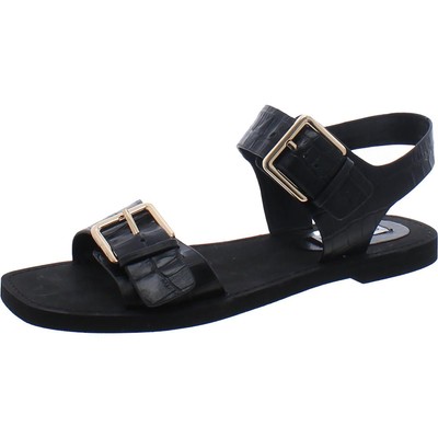 Женские босоножки Steve Madden SANTOS, черные удобные босоножки с Т-образным ремешком, 10 Medium (B, M) BHFO 6421