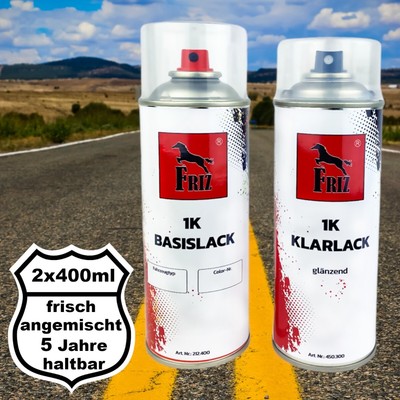 Autolack für PROTON PASSION BLUE MET A0101 2006 bis 2006 Sprühdosen Set inkl. Kl
