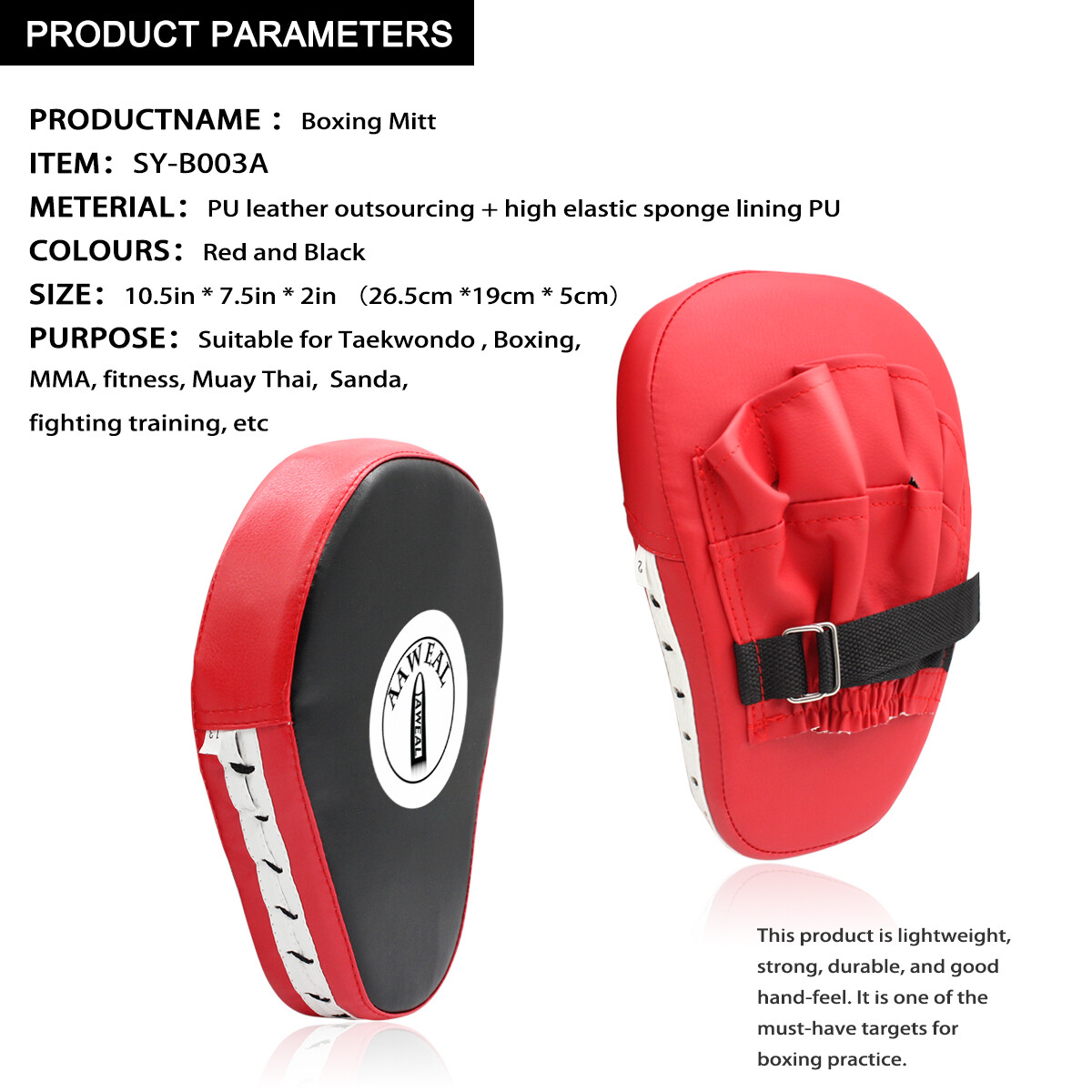 Punching Mitts Kickboxing Training Punch MMA Boxing Mitts Hand Target