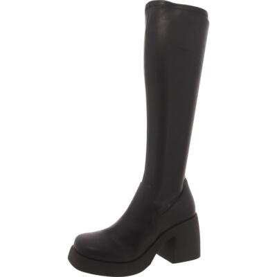 Steve Madden Womens Baily Faux Leather Knee-High Boots Shoes BHFO 6101