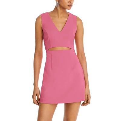 Женское вечернее мини-платье-футляр French Connection Womens Morning Glory розового цвета 4 BHFO 6569