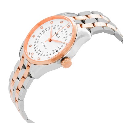 MIDO MIDO BELLUNA II AUTOMATIC SILVER DIAL TWO-TONE LADIES WATCH M0242072203600