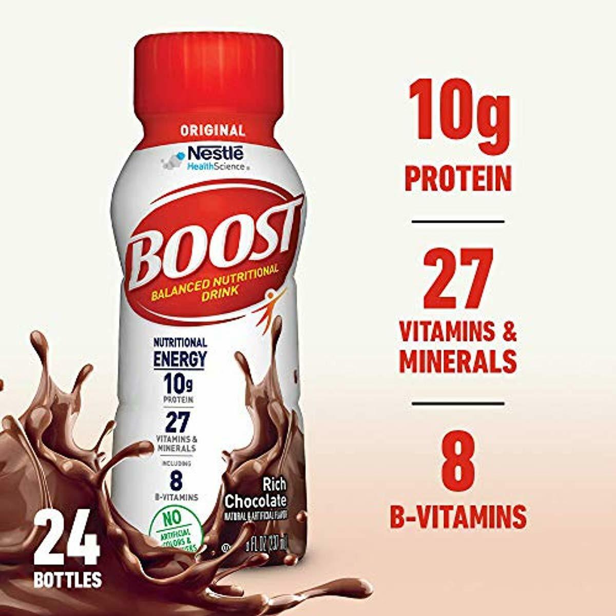 Boost Original Complete Nutritional Drink, Rich Chocolate, 8 Fl Oz