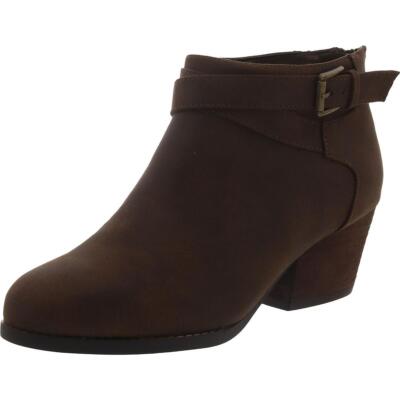 Женские ботильоны Bella Vita на блочном каблуке с миндалевидным носком и застежкой-молнией BHFO 9194