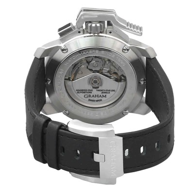 Pre-owned Graham Chronofighter Chronograph Automatic Blue Dial Men's Watch 2ccas.u01a