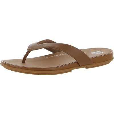 Женские босоножки-горки Fitflop из коричневой кожи Gracie 6 Medium (B, M) BHFO 8371