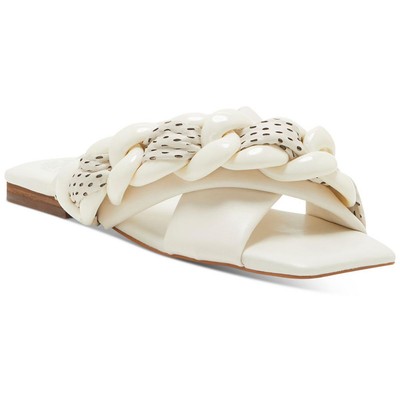 Vince Camuto Женские сандалии Azori White Slide Shoes 7.5 Medium (B,M) BHFO 4934