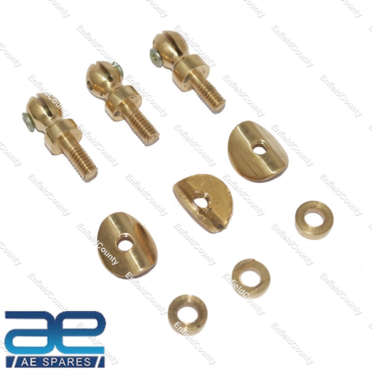 Front Number Plate Fixing Nut Brass For Norton Royal Enfield BSA Triumph