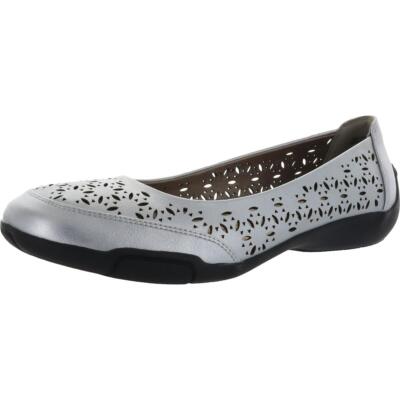 Массивные женские балетки-слипоны Jordan Silver на плоской подошве 10 Medium (B, M) BHFO 3829