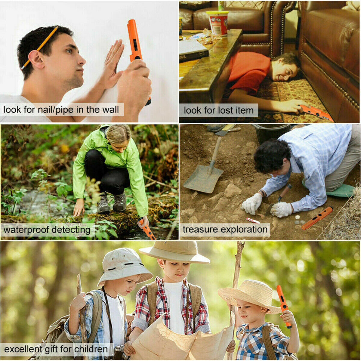 HandHeld Metal Detector Gold Digger Hunter Probe Sensitive Tester Waterproof