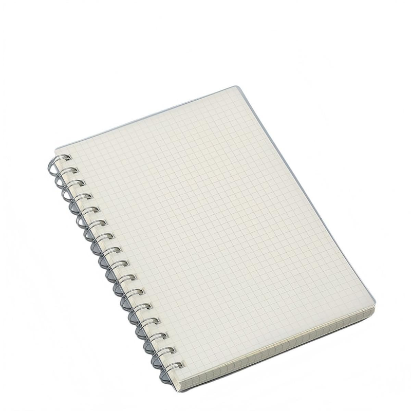 LORJE 1 Pack A5 Spiral Notebook, 80 Sheet Thick Paper, Flexible Plastic Cover, S