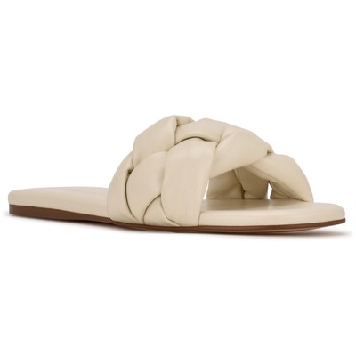 

Женские белые шлепанцы Nine West LULA3, обувь 12, средний (B,M) BHFO 7425, Цвет слоновой кости
