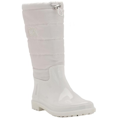 Женские зимние ботинки Calvin Klein Siston White 10 среднего размера (B,M) BHFO 4869