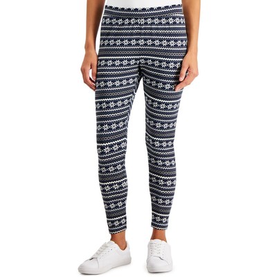 Style & Co. Женские синие трикотажные леггинсы с принтом XS BHFO 6609