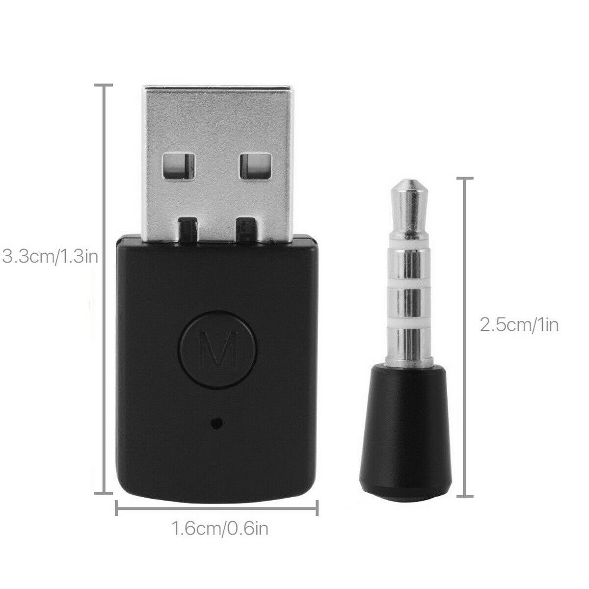 USB Wireless Bluetooth Transmitter Audio Stereo Adapter Dongle Receiver For PS4