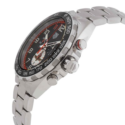 Pre-owned Tag Heuer Formula 1 Chronograph Quartz Black Dial Men's Watch Caz101aw.ba0842