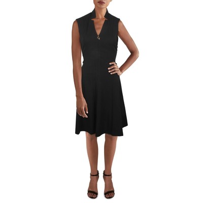 

Черное женское вязаное платье без рукавов Calvin Klein  BHFO 5302, Черный