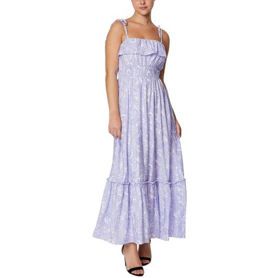 

Laundry by Shelli Segal Женское летнее платье миди макси с цветочным принтом Petites BHFO 7145, Etched glass