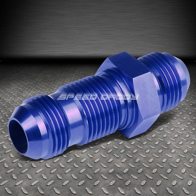 10AN AN-10 С НАРУЖНОЙ РЕЗЬБОЙ 7/8, ПРЯМАЯ ПЕРЕГОРОДКА, РАСШИРЯЮЩИЙСЯ ФИТИНГ ИЗ СИНЕГО АЛЮМИНИЯ С ОТДЕЛКОЙ