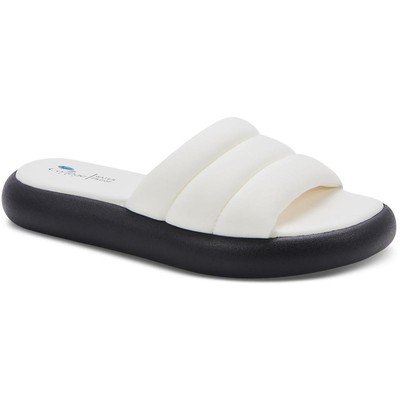 

Женские сандалии Aqua College Simona White Flatform Shoes 7 Medium (B,M) BHFO 0003, White fabric