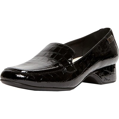 

Женские черные лакированные лоферы Anne Klein Kamden 6 Medium (B,M) BHFO 2937, Black mult, Kamden