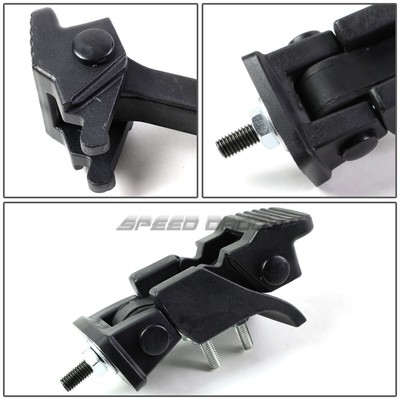 FOR 07-17 JEEP WRANGLER JK MATTE BLACK ABS PAIR HOOD LATCH LOCK CATCH+MOUNT KIT