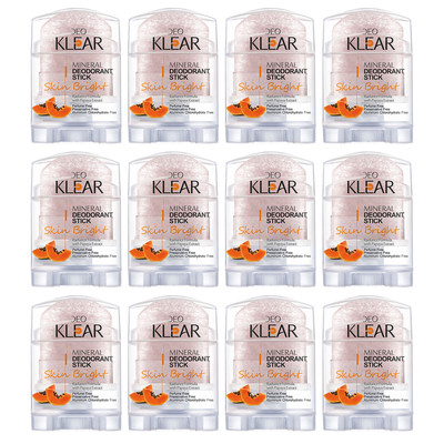 12 pcs x 70g Deodorant Stick Papaya extract Radiance Formula Crystal alum UI