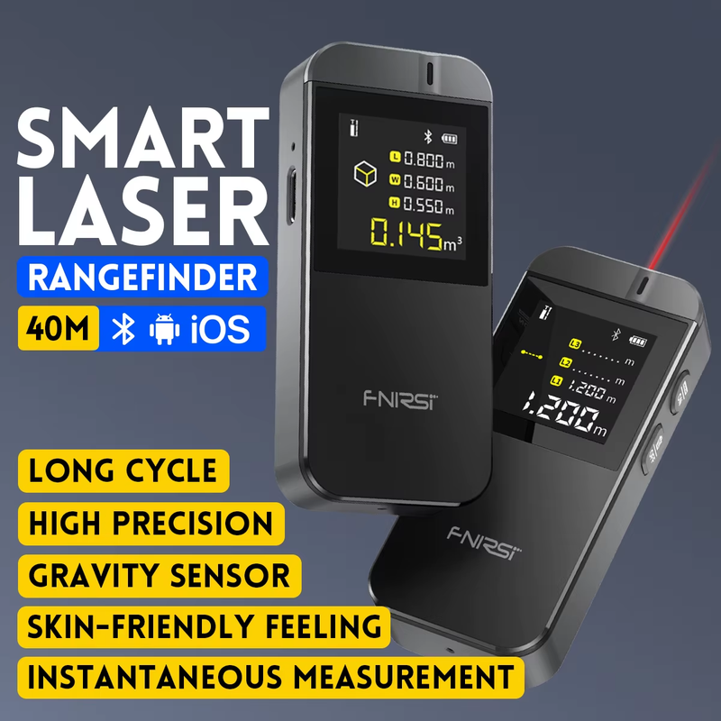 IR40 Digital Laser Tape Measure 40M Laser Rangefinder Accurate Distance Meter Co
