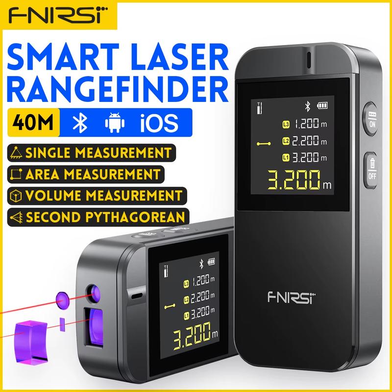 IR40 Laser Rangefinder 40M Laser Tape Measure Accurate Distance Meter Constructi
