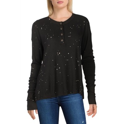 

Женская черная рубашка в рубчик Red Haute с принтом Tencel  BHFO 6175, Черный