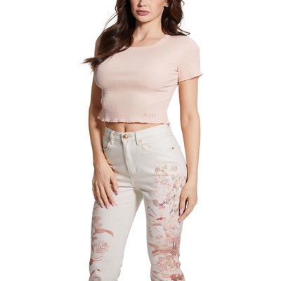 Женский розовый однотонный пуловер Guess Top Shirt XL BHFO 5658