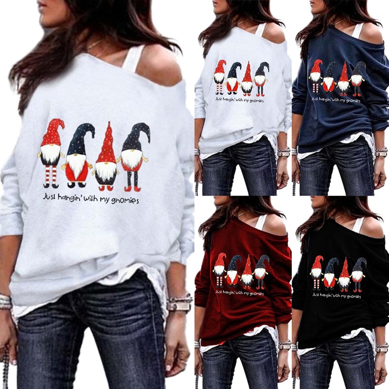 cold shoulder xmas tops
