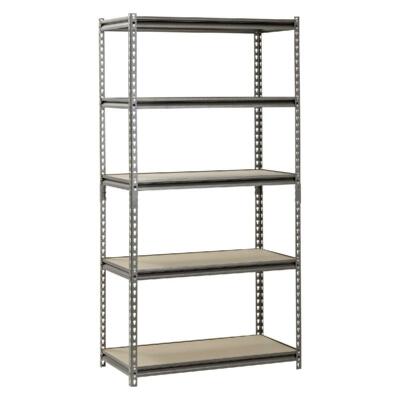 5 Shelf Metal Rack Shelving Garage Storage 36 x 18 x 72 Inch 4000 Lbs Capacity