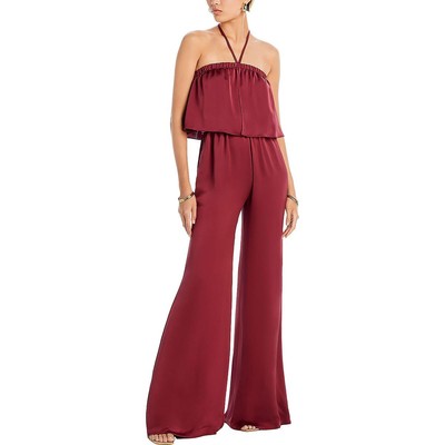 Ramy Brook Womens Noah Red Comfy Casual Stretch Jumpsuit M BHFO 5560
