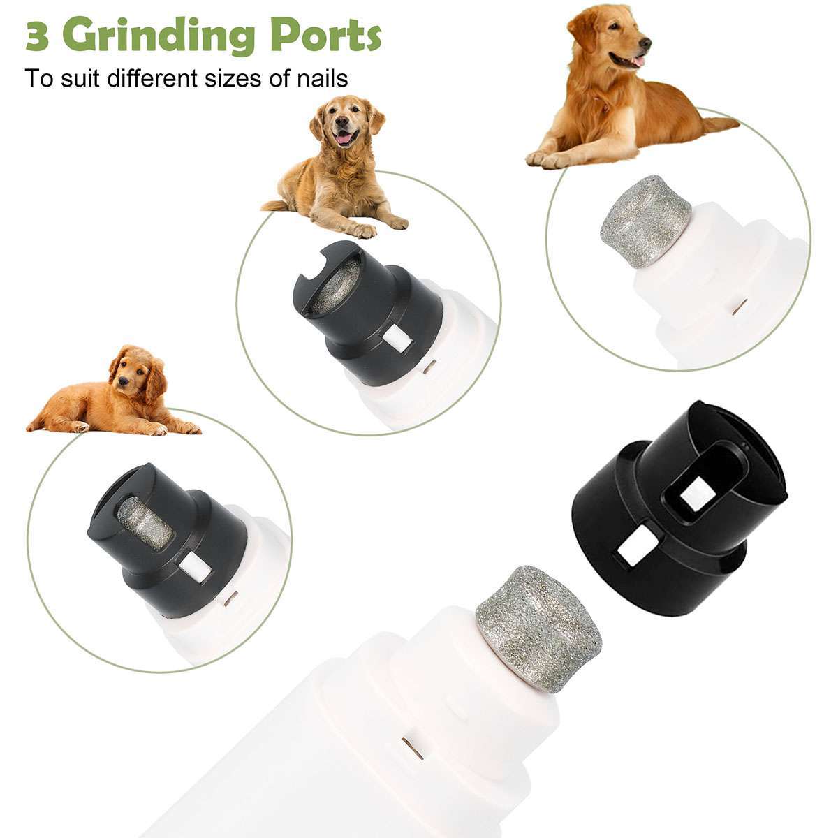 Electric Dog Cat Nail Grinder Pet Trimmer USB Charge Clipper Professional New