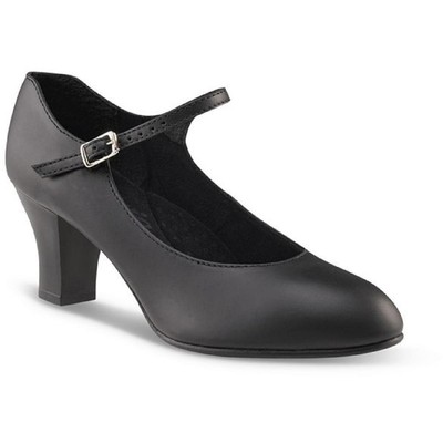 Черные танцевальные туфли Capezio Womens Student Footlight шириной 10,5 (C, D, W) BHFO 7967
