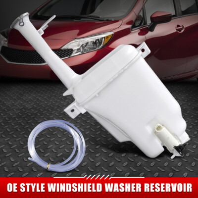 ДЛЯ 14-19 ХЭТЧБЕКА NISSAN VERSA ХЭТЧБЕК ДЛЯ ОМЫВАТЕЛЯ ЛОБОВОГО СТЕКЛА БАЧОК ДЛЯ ЖИДКОСТИ + КРЫШКА + НАСОС