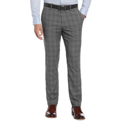 Perry Ellis Mens Slim Fit  Formal Dress Pants Trousers BHFO 9344