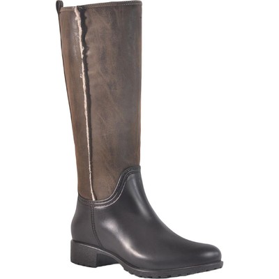 

Dav Womens Cheyenne Tall Высокие сапоги до колена из искусственной кожи на блочном каблуке BHFO 4412, Коричневый, Cheyenne Tall