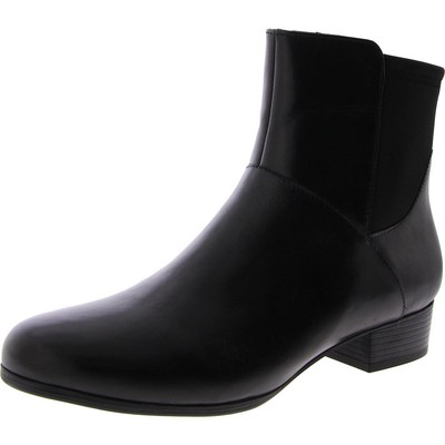 Женские ботильоны из черной кожи Trotters Magnolia 9 Medium (B,M) BHFO 5416