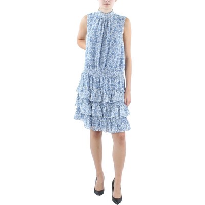 1.Женское синее миди-платье State Womens со складками и рюшами XL BHFO 3051