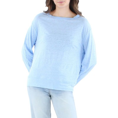 

Женская льняная блузка с длинным рукавом Vince BHFO 4374, It cerulea
