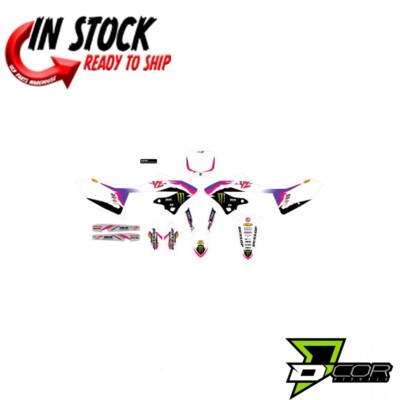 D'COR VISUALS COMPLETE MONSTER RETRO  GRAPHICS KIT YAMAHA 2022-2024 YZ125 YZ250
